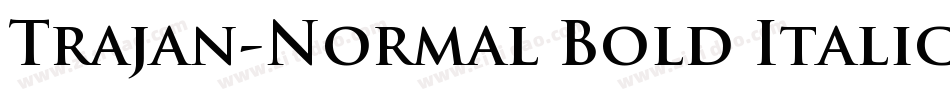 Trajan-Normal Bold Italic字体转换